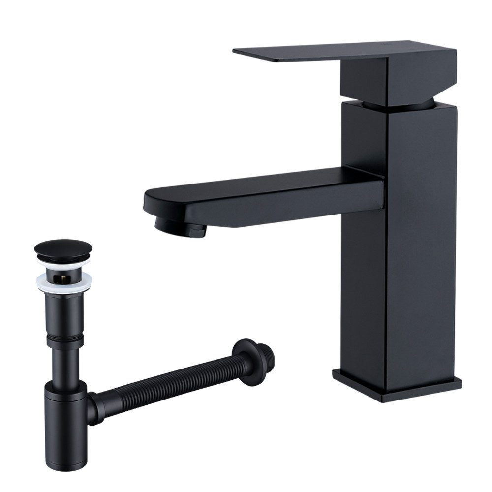 HOMELODY Waschtischarmatur mit Pop-Up Ablaufventil und Universal Siphon, mi günstig online kaufen