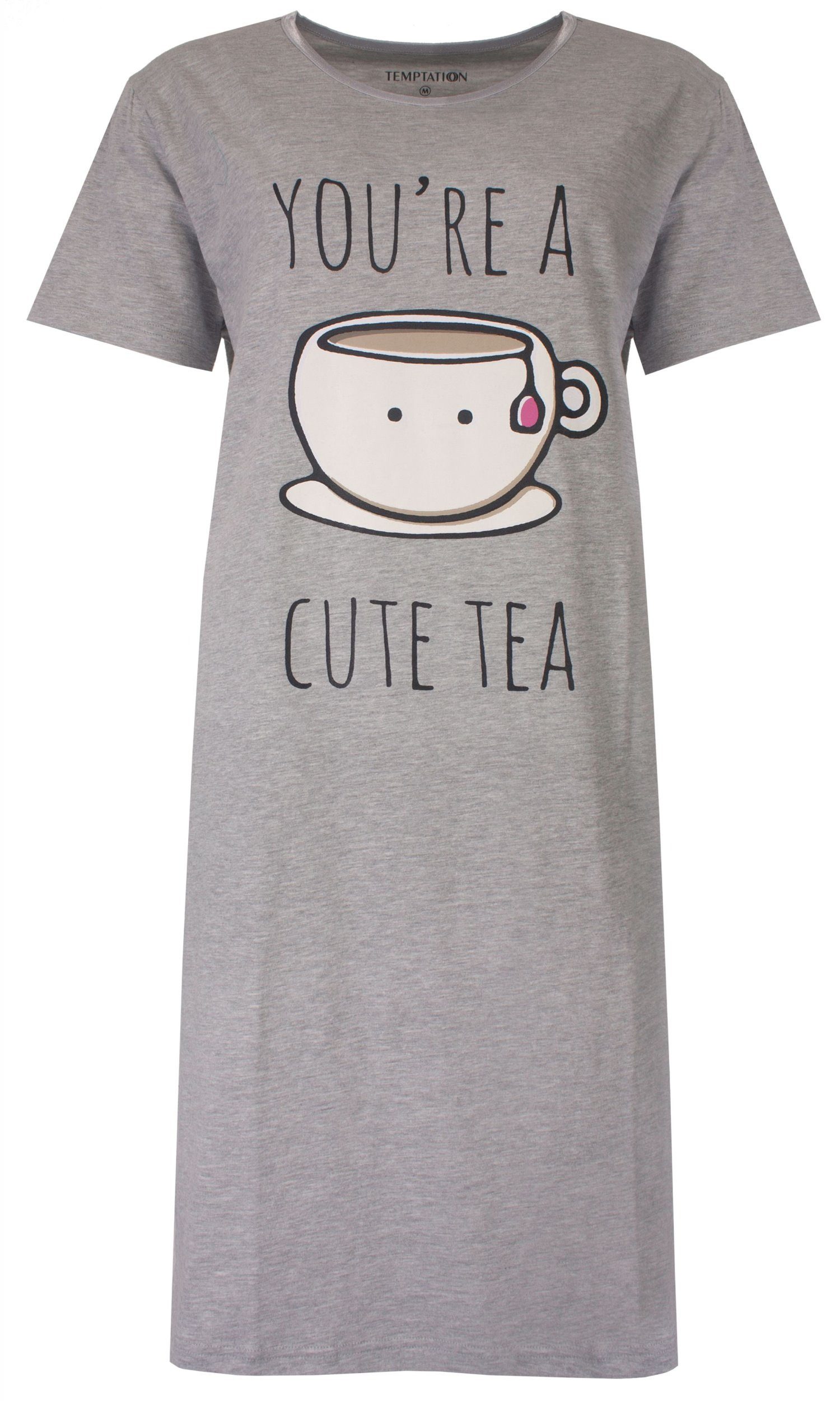 TEMPTATION Nachthemd Damen Schlafshirt mit kurzem Arm (1-tlg) Modisches Des günstig online kaufen