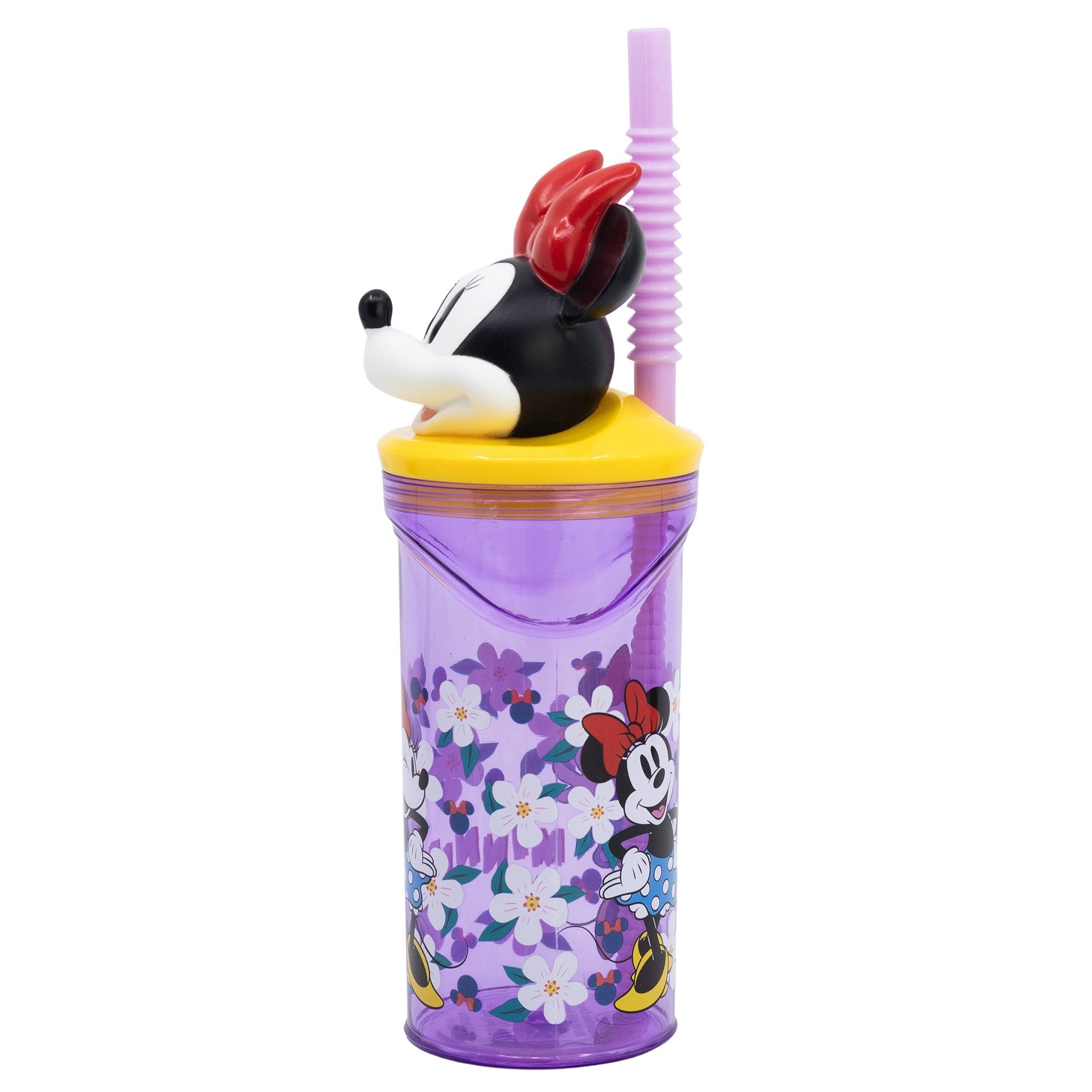 Disney Trinkflasche Disney Minnie Maus 3D Kopf Kinder Wasserflasche Flasche 360 ml