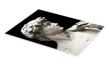 Posterlounge Poster Michelangelo, Marmorstatue des David (Detail), Fotografie