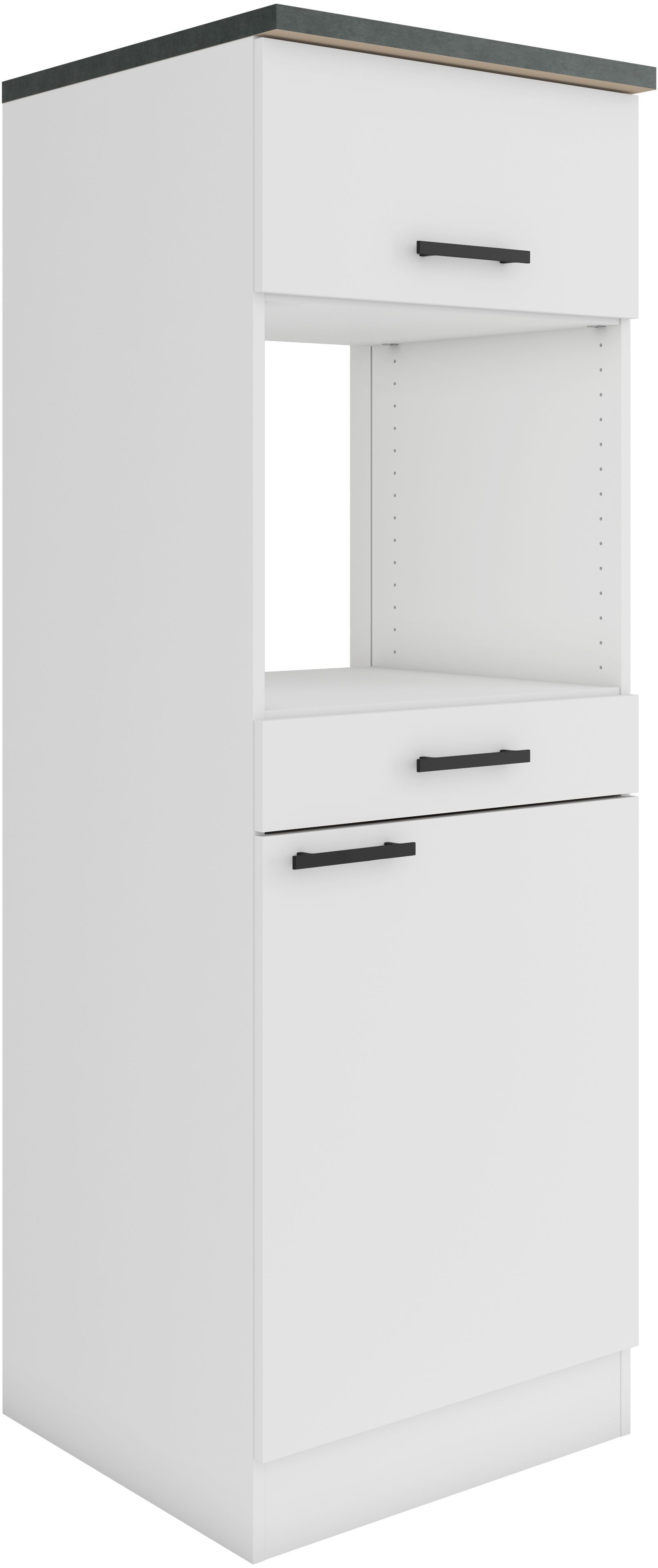 OPTIFIT Mikrowellenumbauschrank Palma Breite 60 cm, Nischenmaß für Mikrowelle B/T/H 56,7/55,5/44,8 cm
