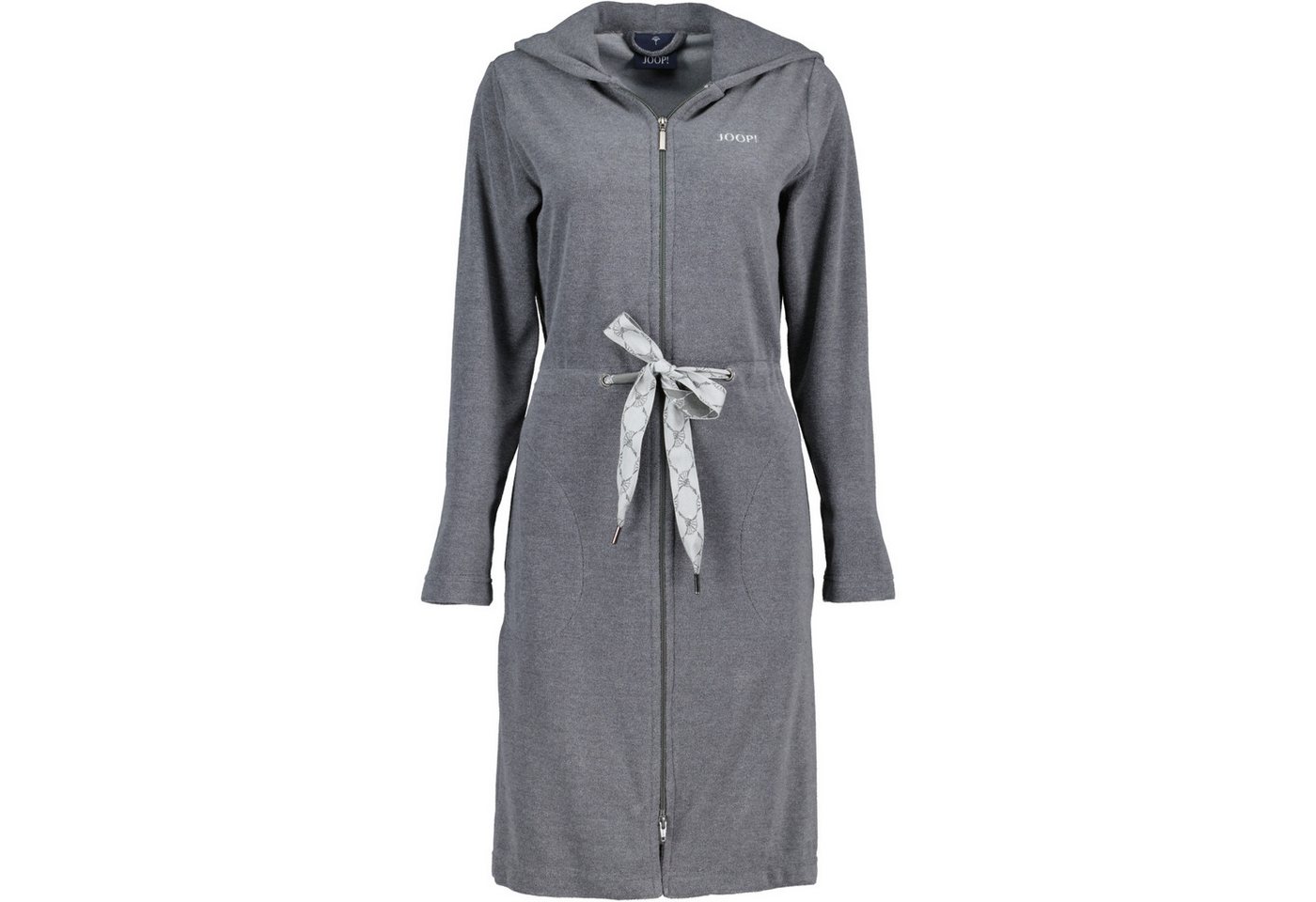 JOOP! Damenbademantel Active 1659 Kapuze Wirkfrottier, Kapuze, 60% Polyester, 40% Baumwolle