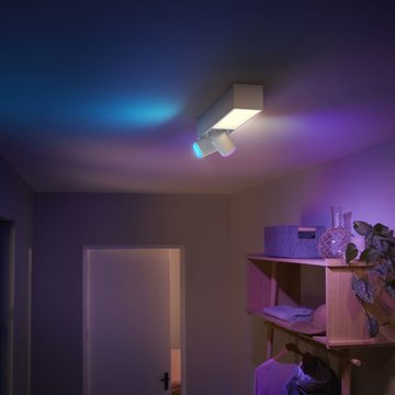 Philips Hue LED Deckenleuchte Bluetooth White & Color Ambiance Spot Centris in, Smart Home Dimmfunktion, Leuchtmittel enthalten: Ja, fest verbaut, LED, warmweiss, Deckenlampe, Deckenbeleuchtung, Deckenlicht