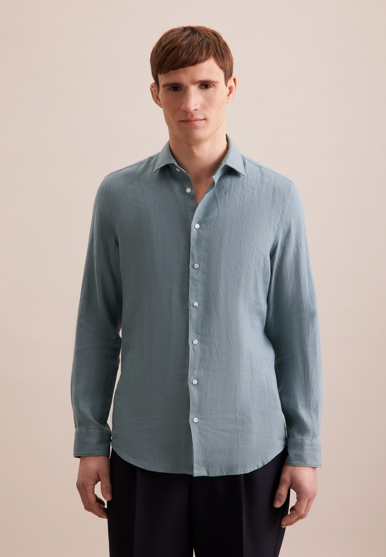 seidensticker Businesshemd Slim Slim 1/1 Kentkragen Uni