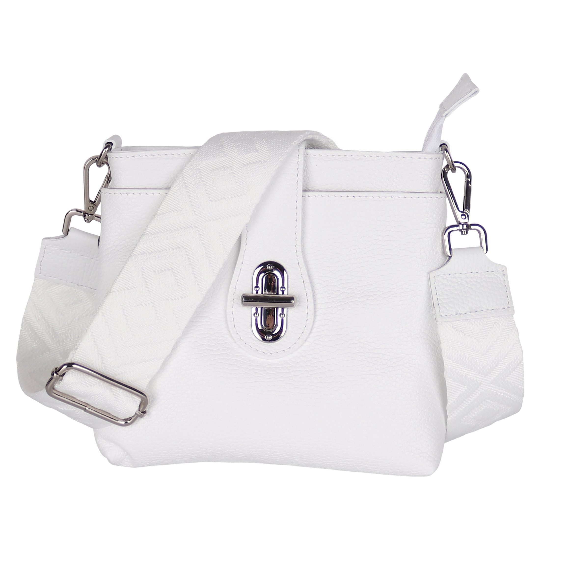 MIRROSI Umhängetasche Damen Crossbody Bag, Echtleder Made In Italy, (22x22x8cm) aus Wildleder
