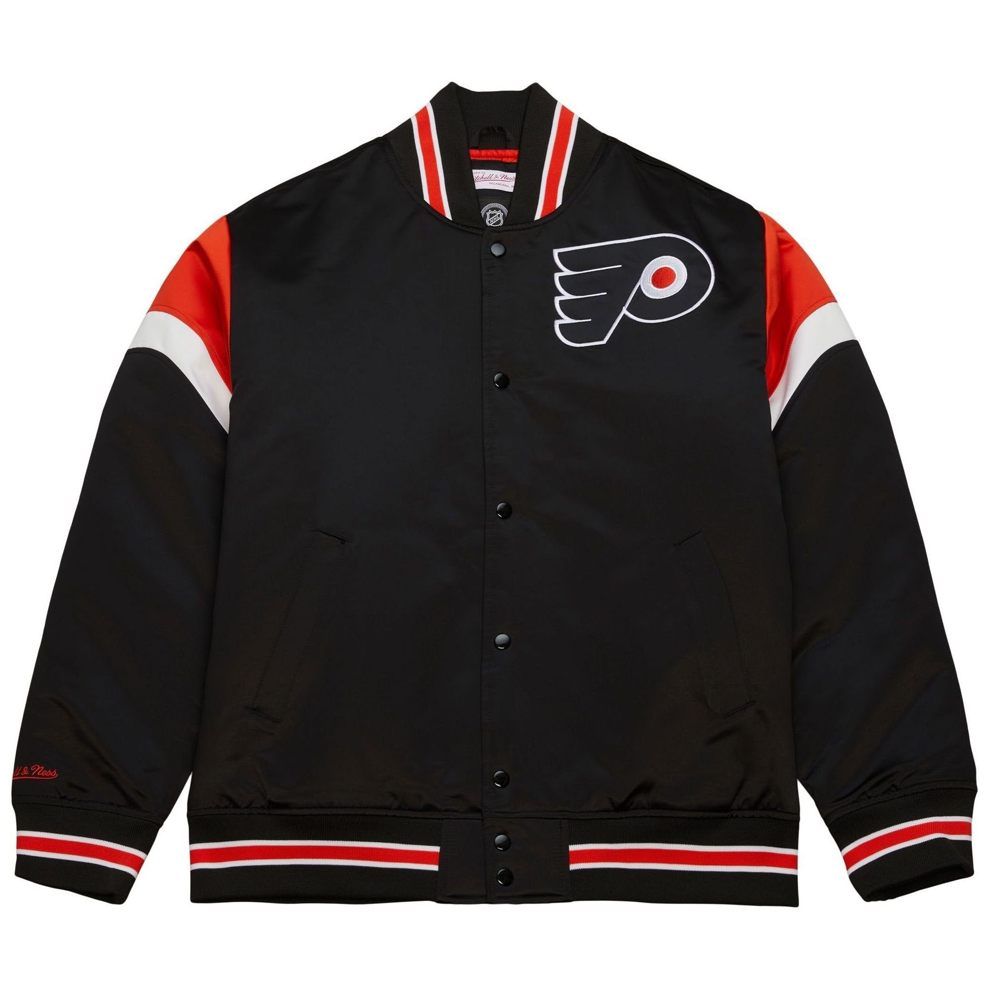 Mitchell & Ness Collegejacke Heavyweight Satin NHL Philadelphia Flyers