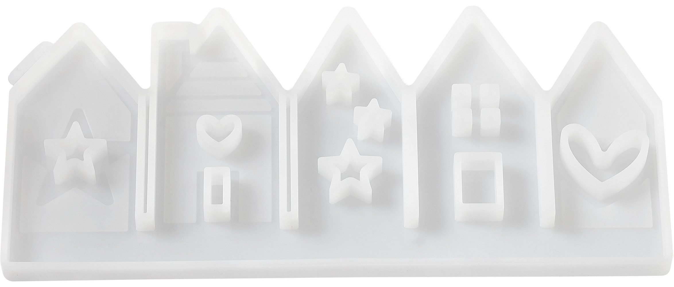 HobbyFun Modellierwerkzeug Häuserreihe, 5-fach