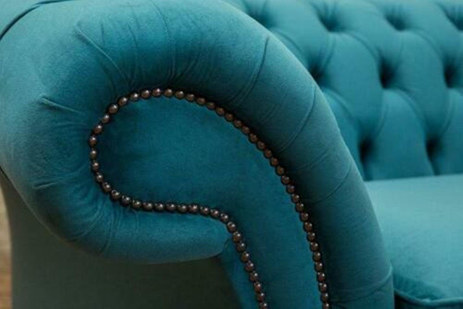 Sofa Stoff Textil Sitzer 3 Design Möbel Chesterfield JVmoebel Chesterfield-Sofa, Couch Edles