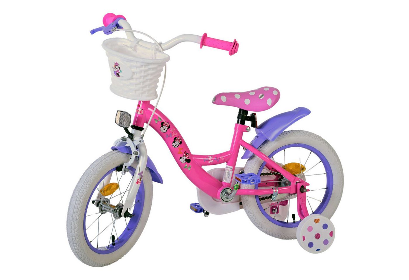 Thumbnail - Disney Kinderfahrrad Minnie Cutest Ever!, 1 Gang, ohne Schaltung, Disney Minnie Cutest Ever! Kinderfahrrad 14 Zoll ab 3,...