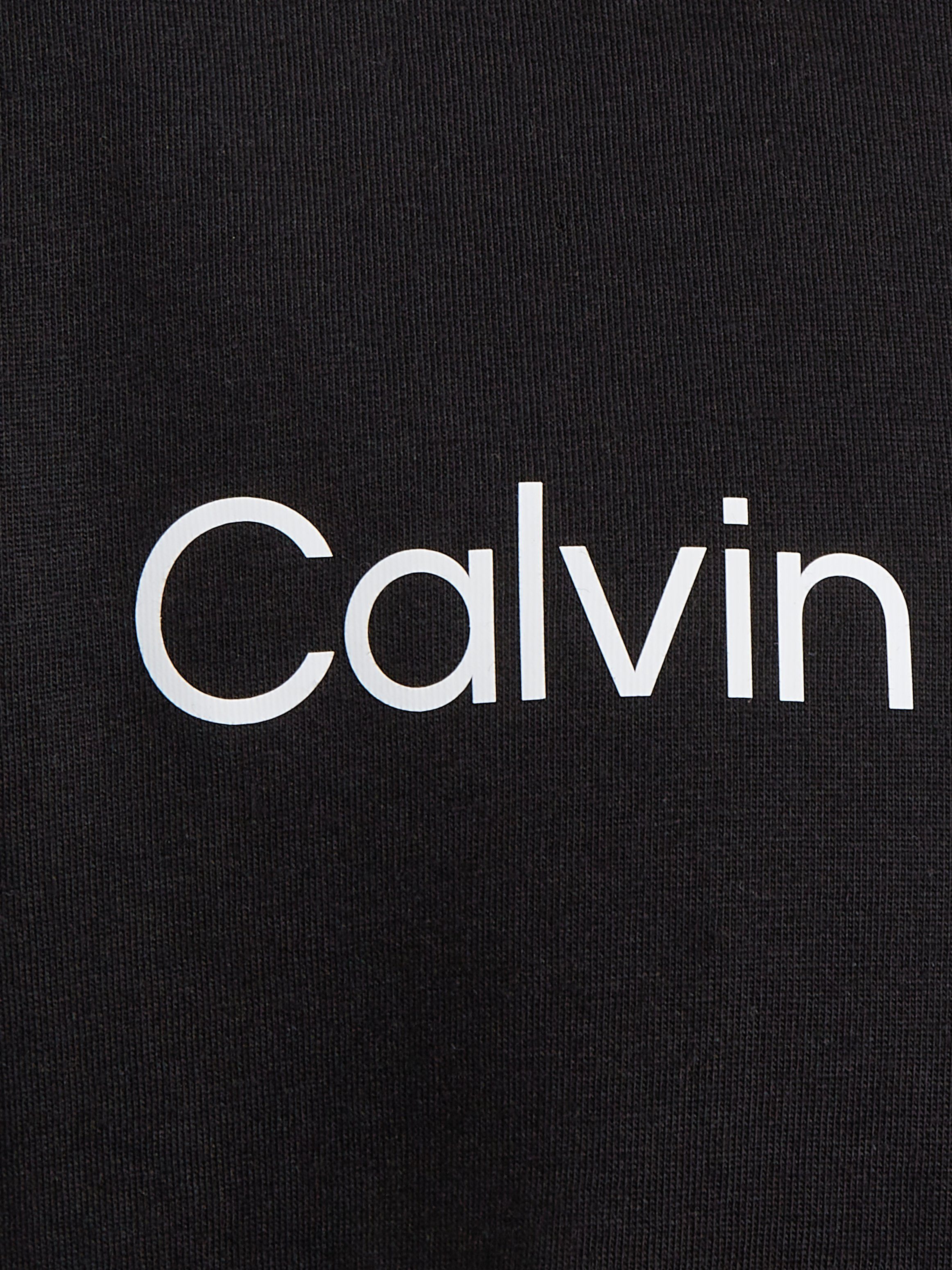 Jeans INST. Calvin SS mit T-SHIRT Ck Black Klein Sweatshirt Logoschriftzug LOGO