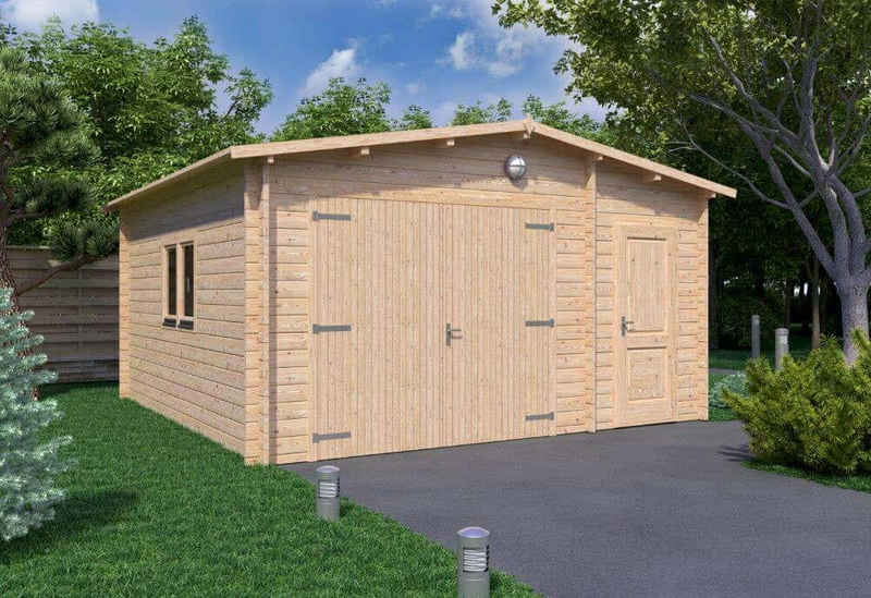 Alpholz Garage Holzgarage-44 5x5, Beige