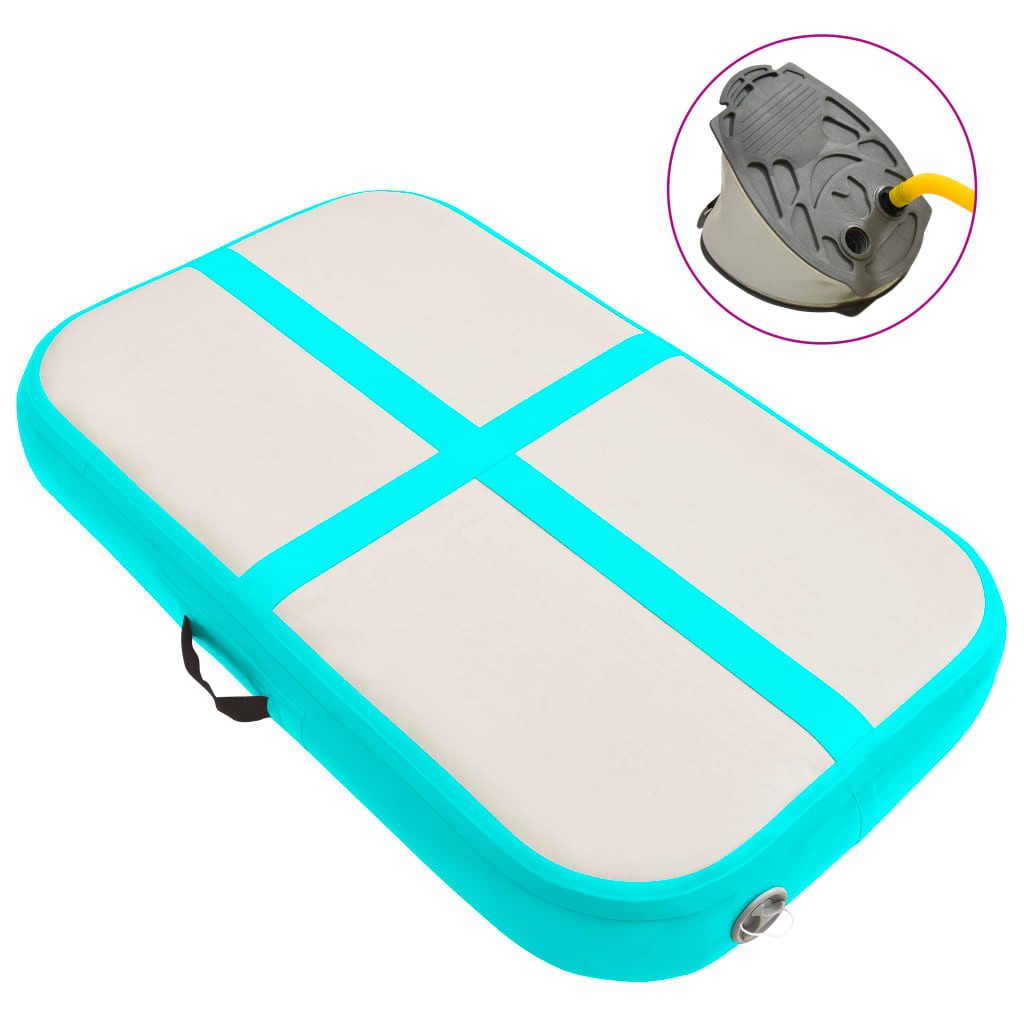 Trainingsmatte 60 x 100 x 20 cm Air Turnmatte Track Tumbling Matte Aufblasbare mit Pu