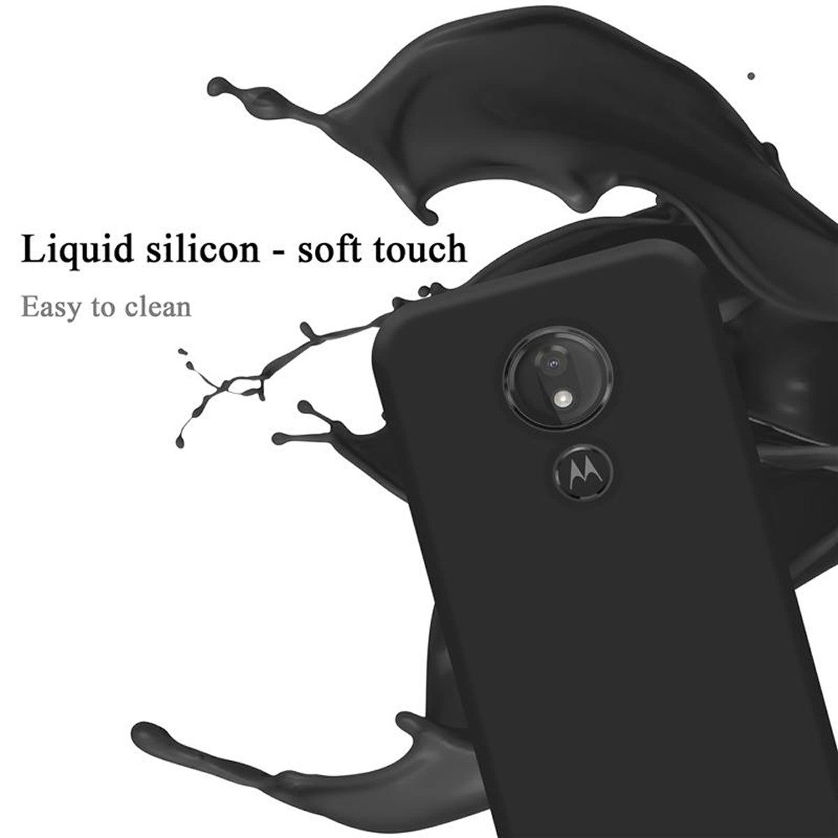 Cadorabo Handyhülle für Motorola MOTO G7 POWER Hülle Motorola MOTO G7 POWER, Flexible Hülle TPU Silikon Schutzhülle Back Cover Case