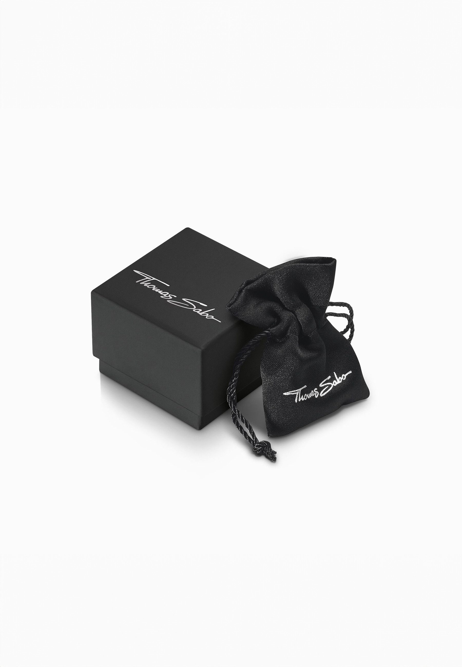 THOMAS SABO Fingerring Ring Weiß Steine Pavé Silber (Set)