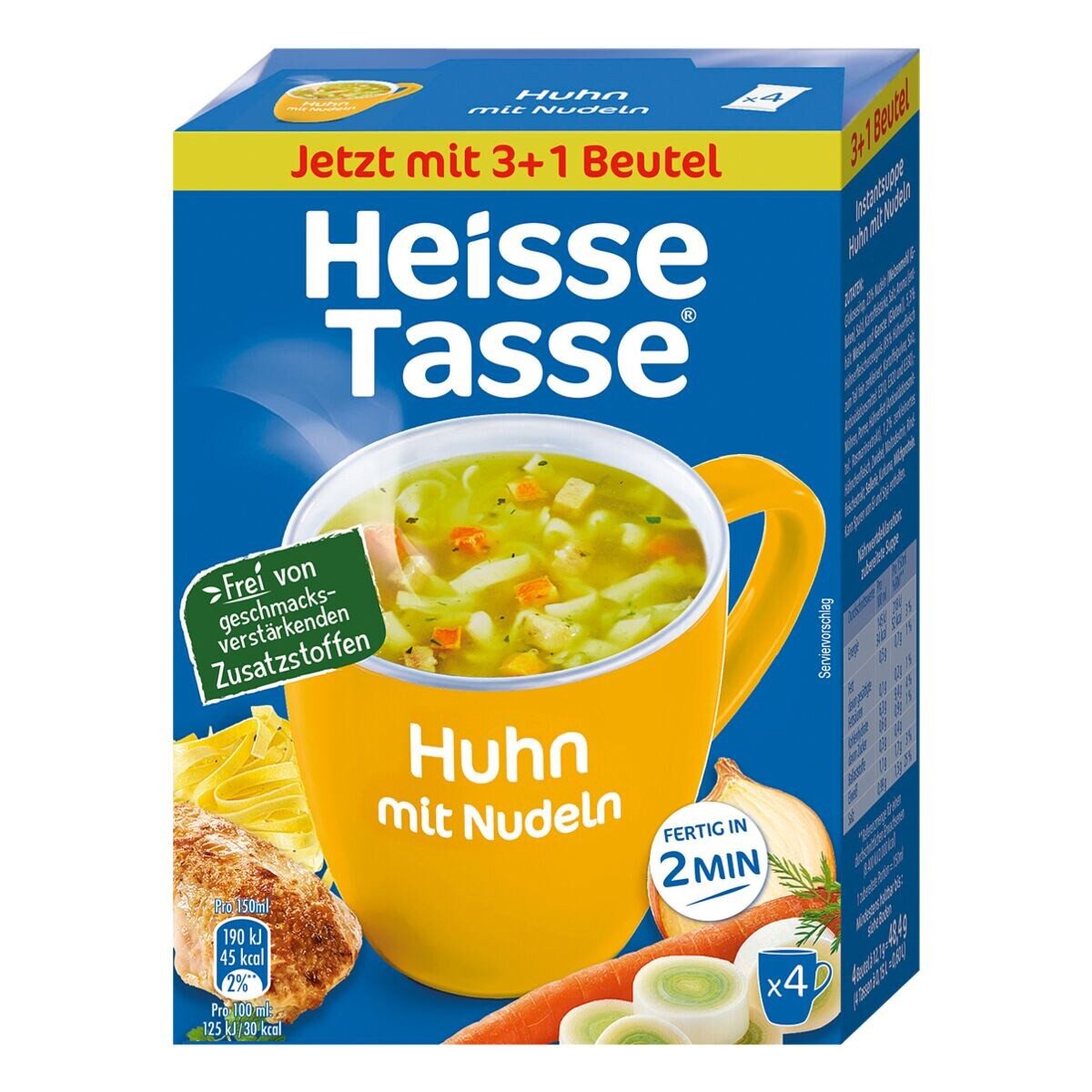 Heisse Tasse Fertiggericht Heisse Tasse, 4 Beutel