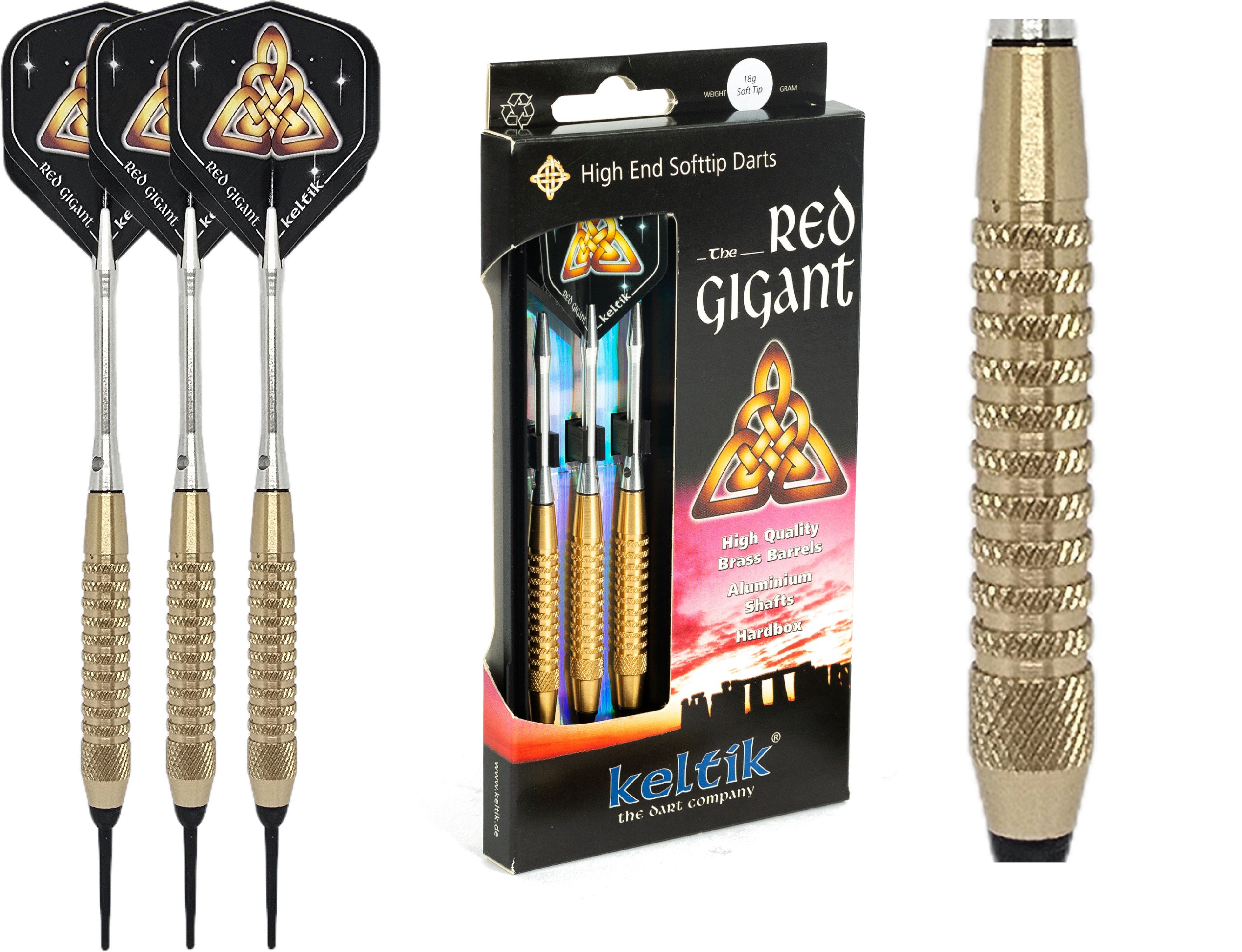 Softdarts Softdart Soft Dart Pfeile Keltik Red Gigant in 14g, 16g + 18g