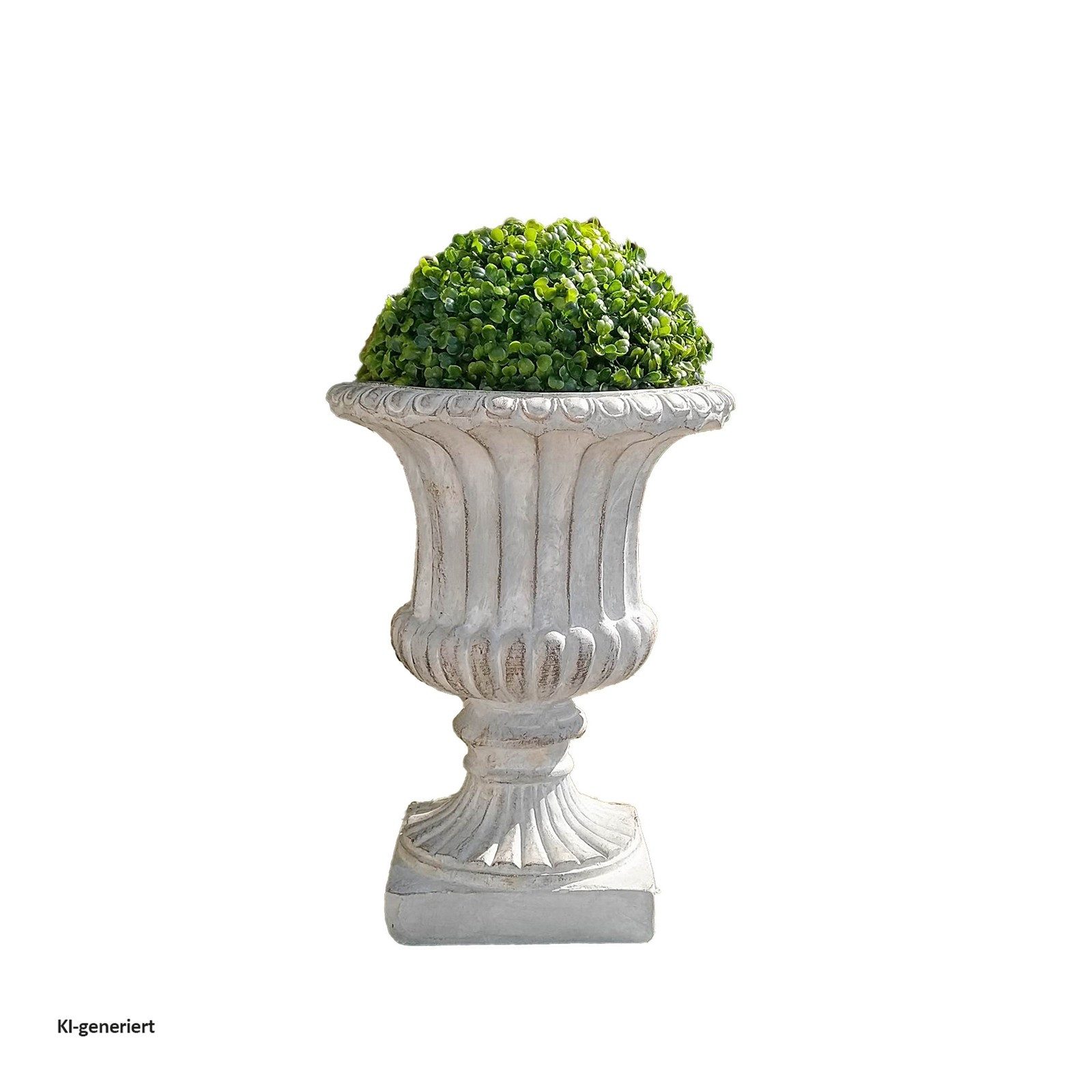 HTI-Line Pflanzkübel Pflanzkübel mit Buchsbaumkugel Athene (Stück, 1 St., 1 Pflanzkübel Athene inkl. Buchsbaumkugel), Pflanzschale Gartendekoration