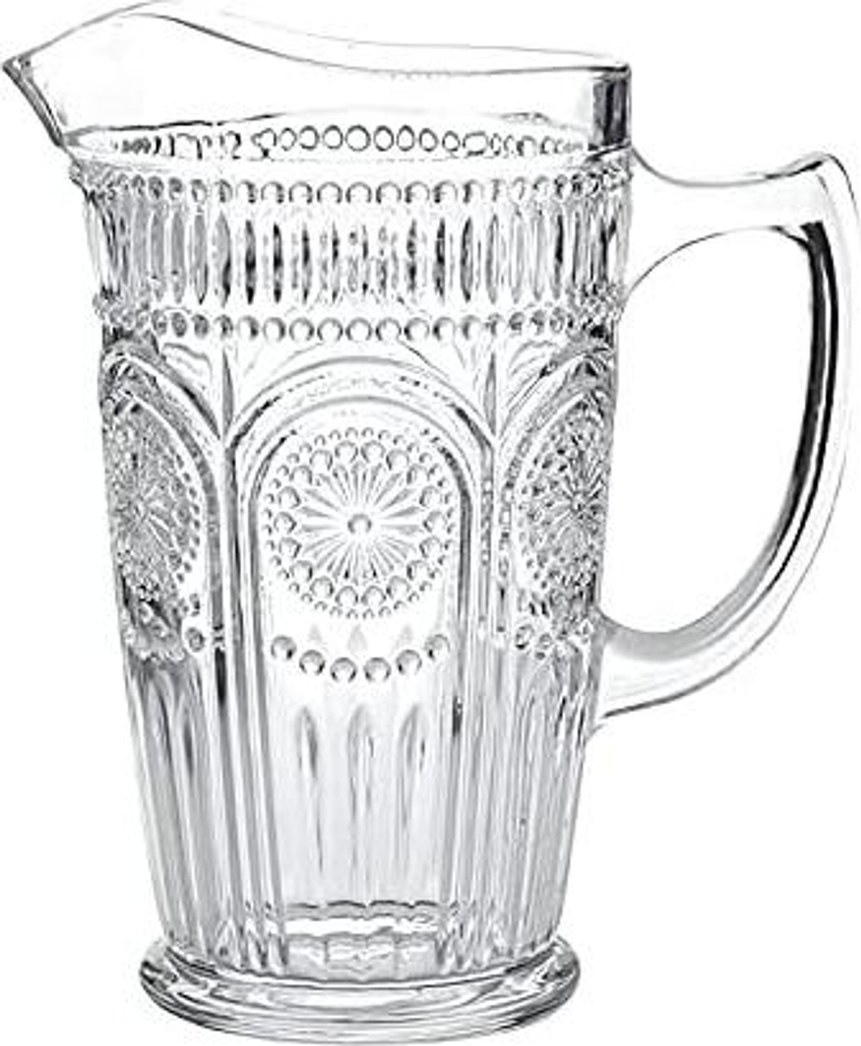 FELIXLEO Wasserkaraffe Vintage Wasserkaraffe ideal für Eistee hausgemachten Saft und Milch, (1-tlg)