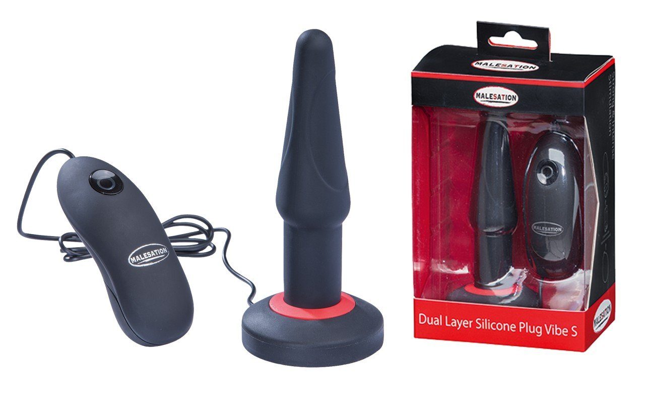 Malesation Analvibrator Dual - Vibe MALESATION Layer (Large,Small) Silicone Plug