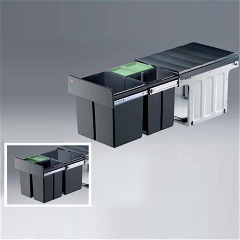 WESCO Einbaumülleimer 857721-11 Profiline Bio-Trio-Maxi 40 DT