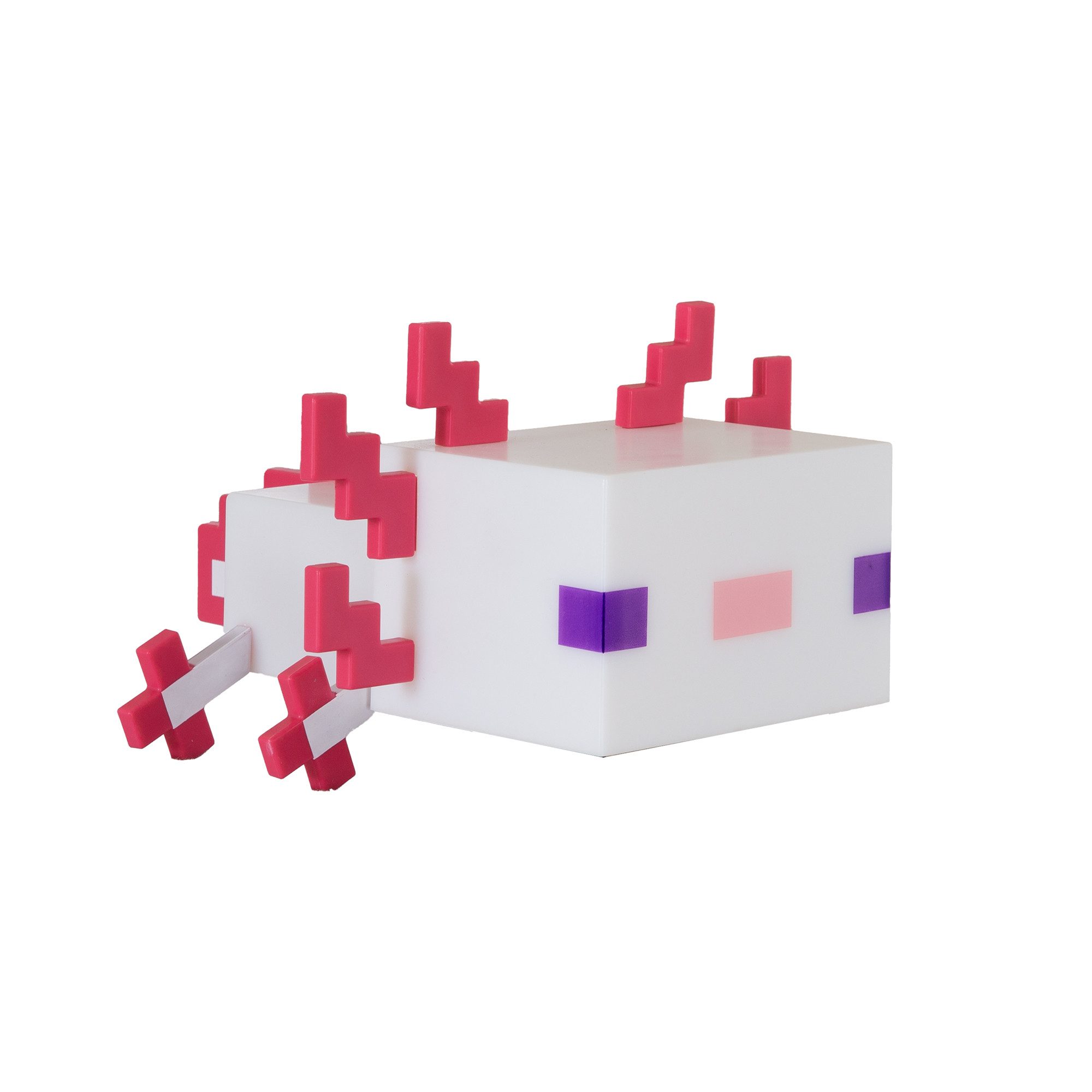 Minecraft LED Dekolicht - Deko für Minecraft Fans - Dekolampe, aufladbarer Akku, LED fest integriert, Designs: Fackel, Potion, Creeper, Netherite, Fuchsbaby oder Axolotl