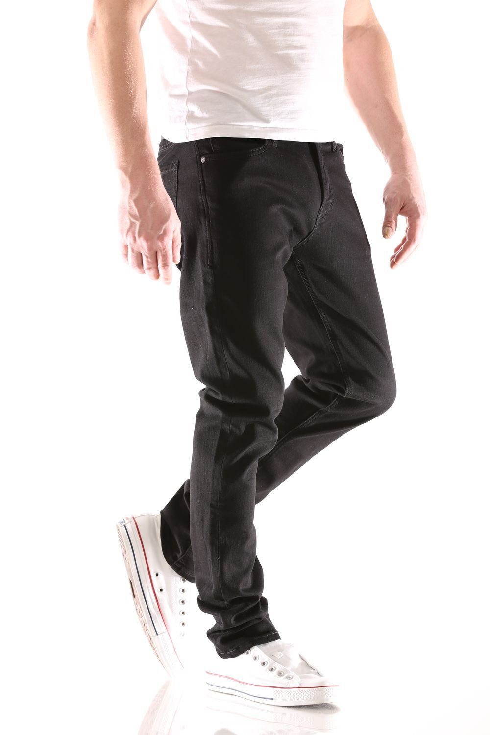 Jack & Jones Herren Jeans JJIGLENN JJORIGINAL AM 816 Slim Fit - Schwarz - B günstig online kaufen