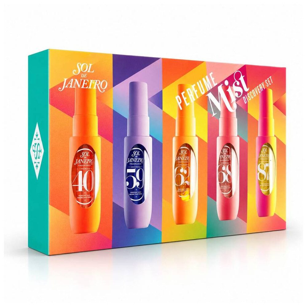 Sol de Janeiro Pflege-Geschenkset Sol de Janeiro Cheirosa Perfume Mist Discovery Set – 5 x 30 ml, 5-tlg., Limited Edition 5 Düfte Vegan Cruelty-Free Reisegrösse