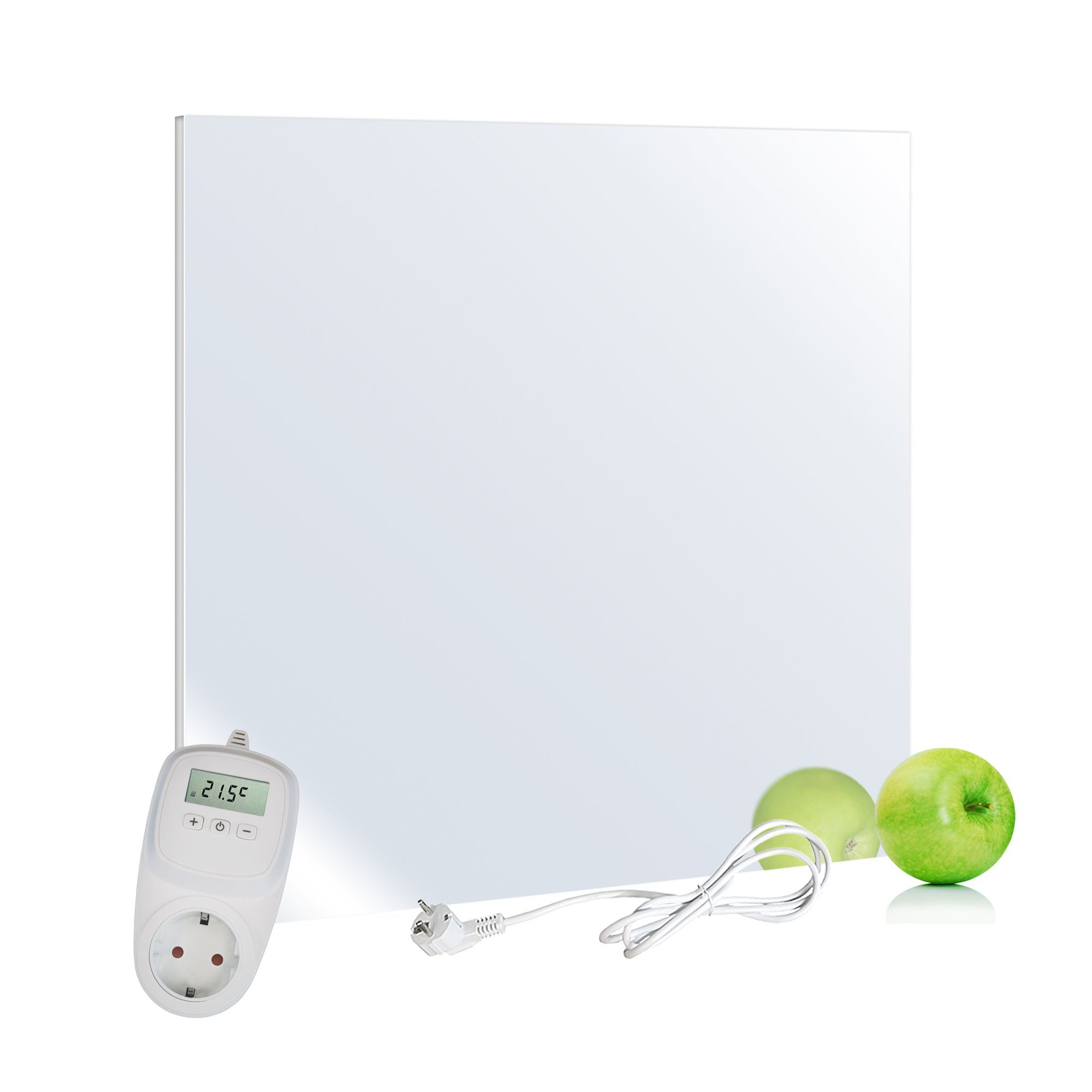 Infrarotheizung VIESTA Ein-Ausschalter H320-SP VIESTA Thermostat Watt + VIESTA + TH10 Spiegel mit Spiegel Paneelheizkörper H320-SP TH10, 320