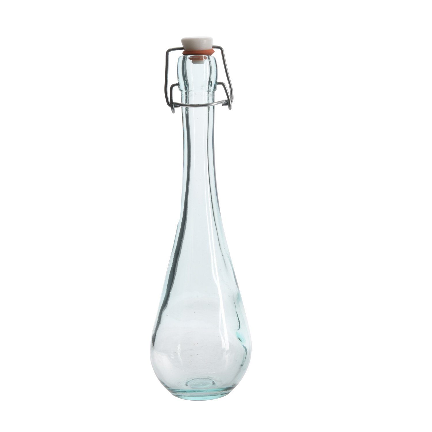 MARELIDA Trinkflasche Glasflasche mit Bügelverschluss Recyclingglas 325ml Vorratsflasche