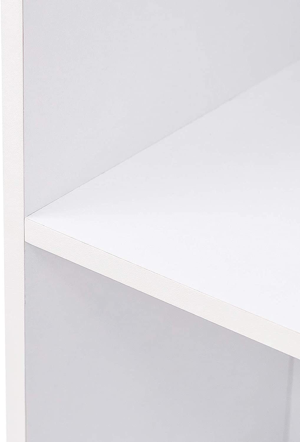 Woltu Bücherregal, 6 Aktenschrank, MDF, Weiß 30x24x158,5cm 1-tlg., Fächer