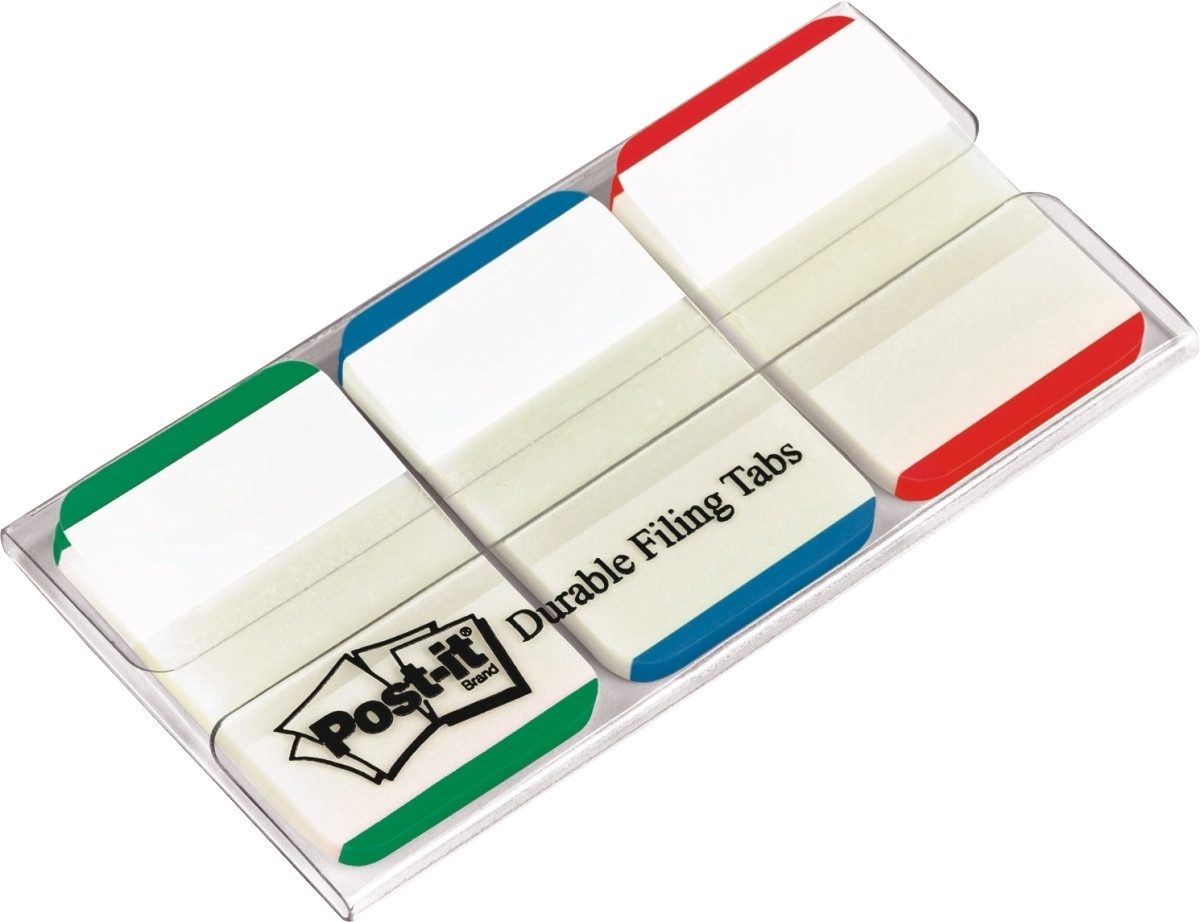 Post-it Notes Haftnotizblock Index Strong 25,4x38mm grün/blau/rot