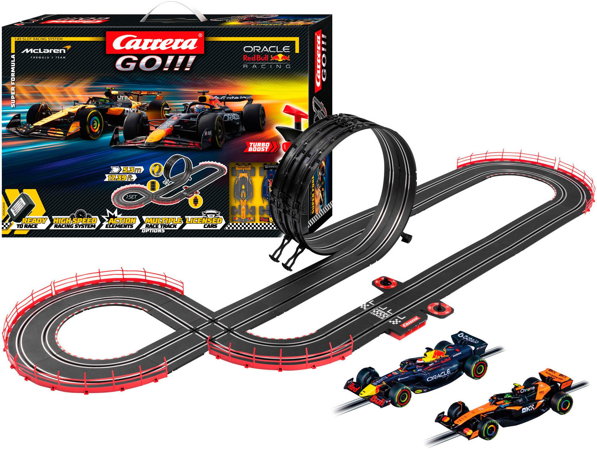 Carrera® Autorennbahn Carrera GO!!! Super Formula (Streckenlänge 5,3 m)