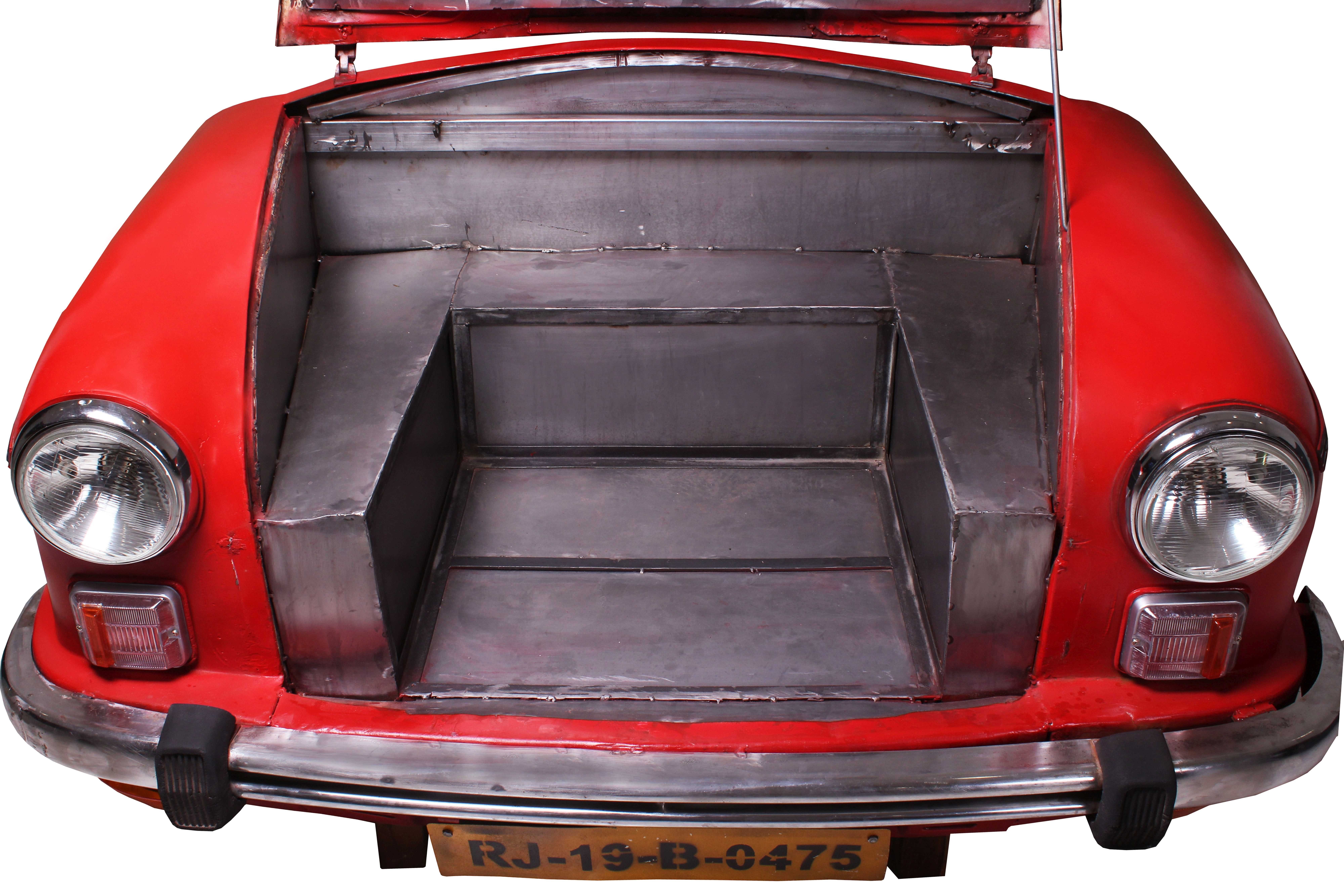 SIT Möbelblende (2 St), Recycelte Auto-Front, innen mit einem Edelstahl-Gasgrill