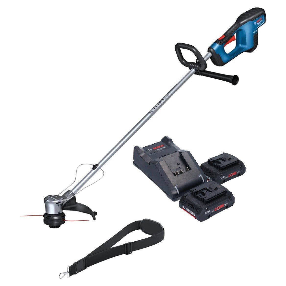 Bosch Professional Akku-Rasentrimmer GRT 18V-33 Professional Akku Rasentrimmer 18 V 330 mm Brushless + 2x
