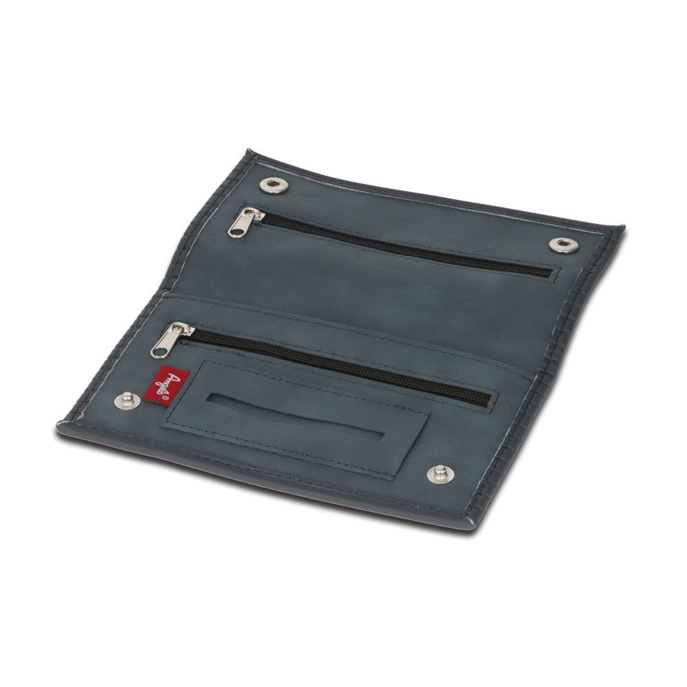 Coumo Tabakbeutel Design Tabaktasche, Drehertasche, Dunkelblau, Lederoptik