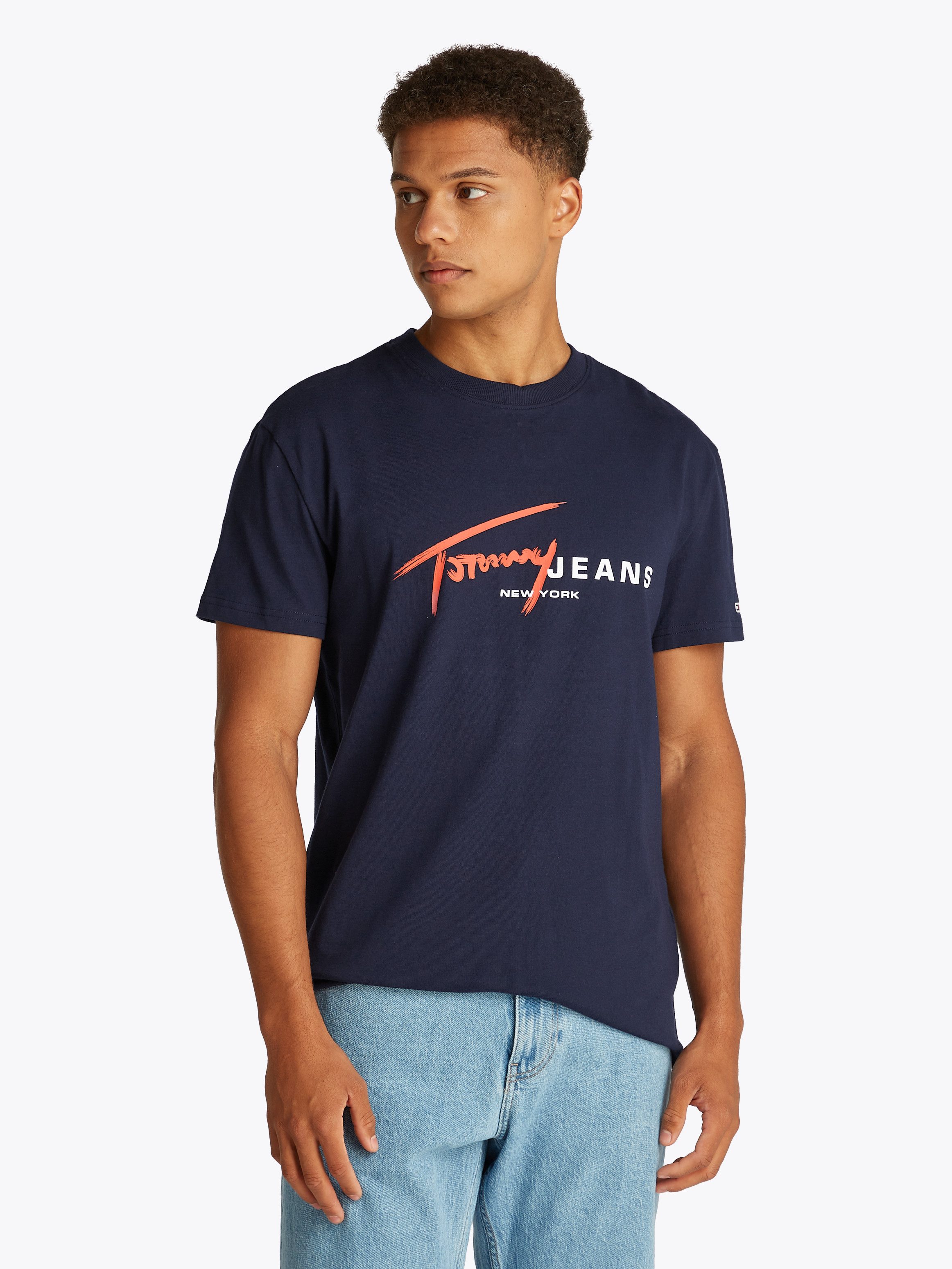 Tommy Jeans Kurzarmshirt TJM REG SIGNTR günstig online kaufen