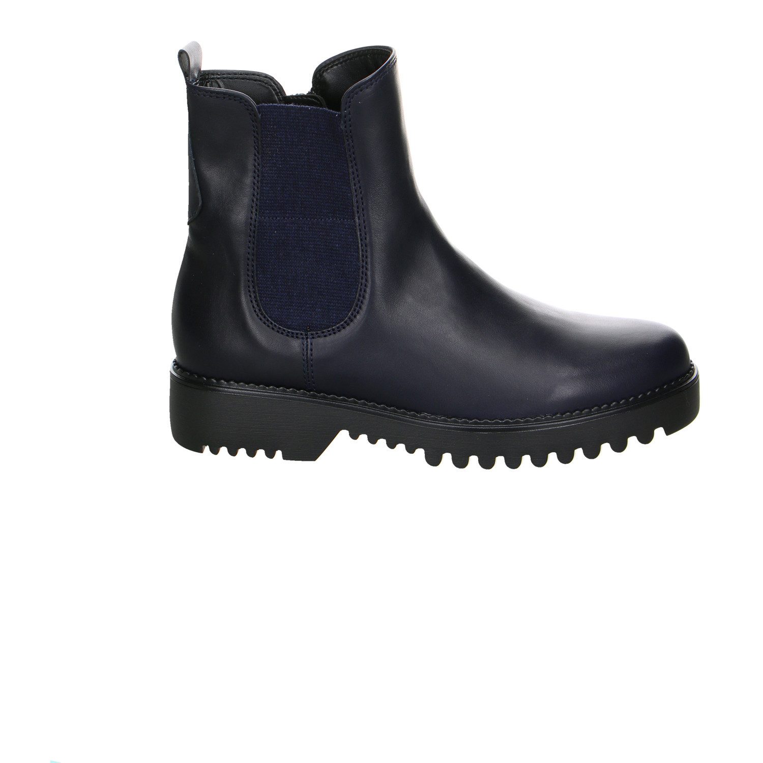 Gabor Fashion Leder Comfort Stiefeletten blau Stiefelette