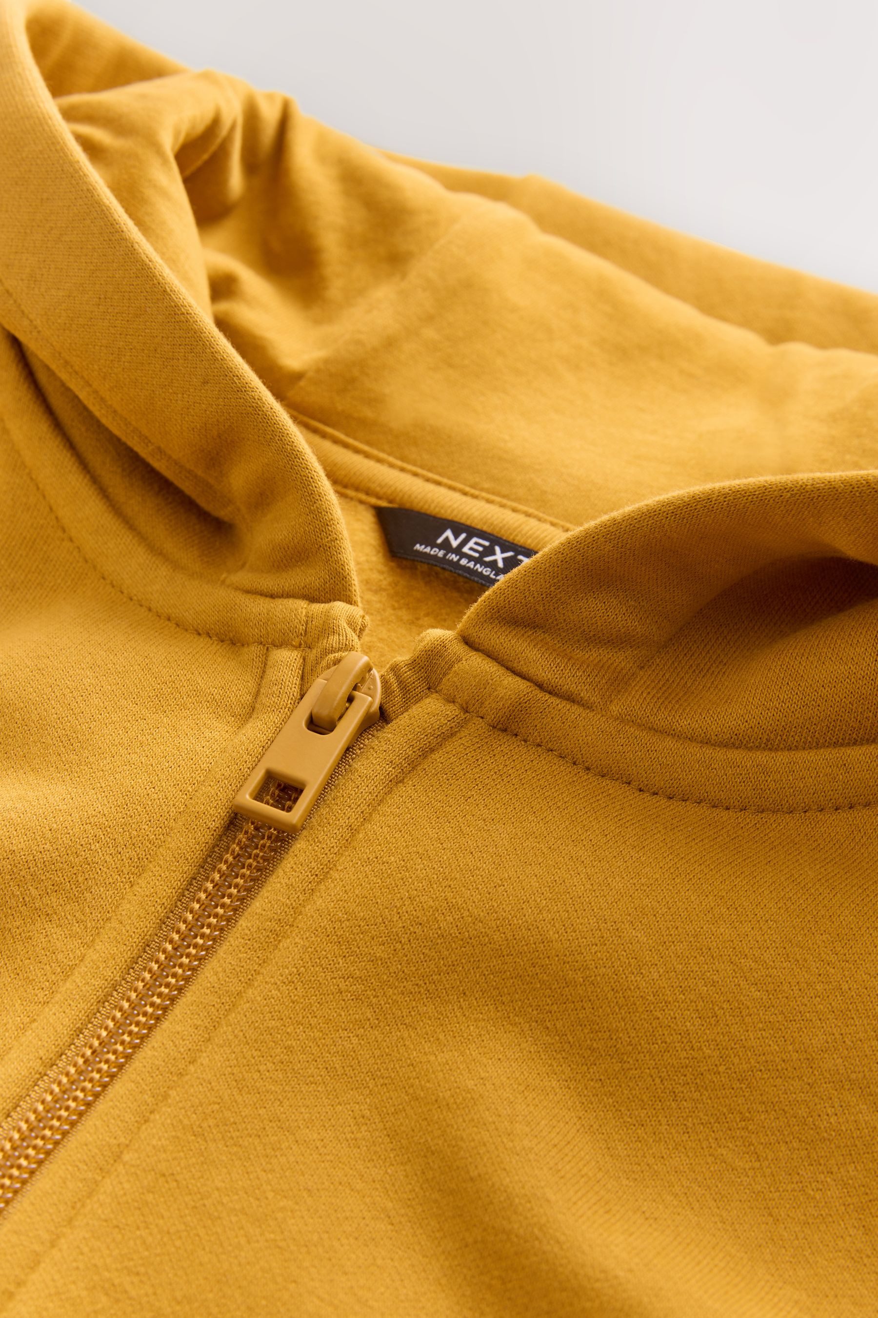 Next Hoodie Einfarbige Kapuzenjacke mit Reißverschluss (1-tlg)