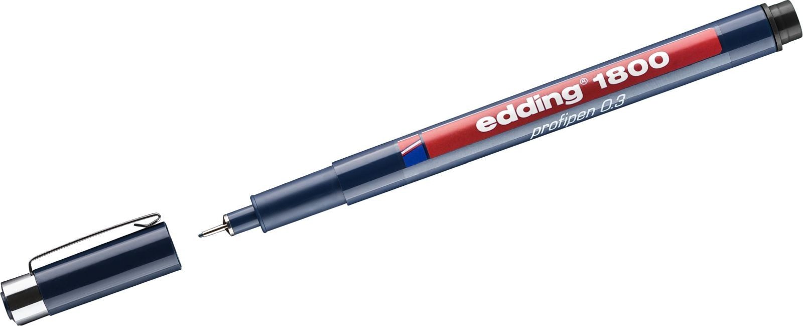 Fineliner Faserzeichner edding 1800 profipen 0.3 ca. 0,35mm schwarz Packung mit