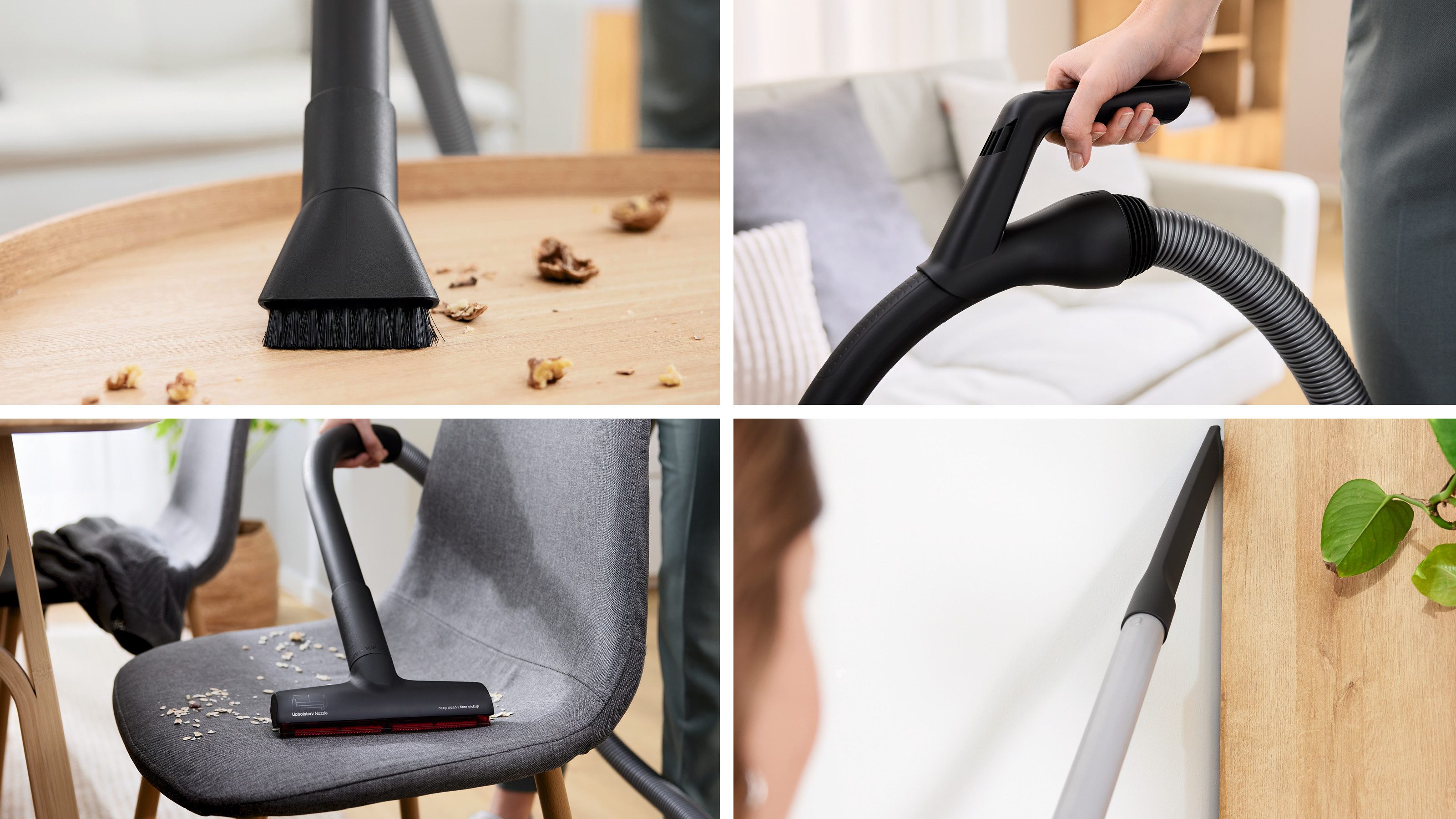BOSCH Bodenstaubsauger Serie 6 BGC41XECO, ideal für Allergiker, Hygiene-Filter, beutellos, 10 Jahre Motorgarantie, XXL-Polsterdüse, lange Fugendüse, leise, blau