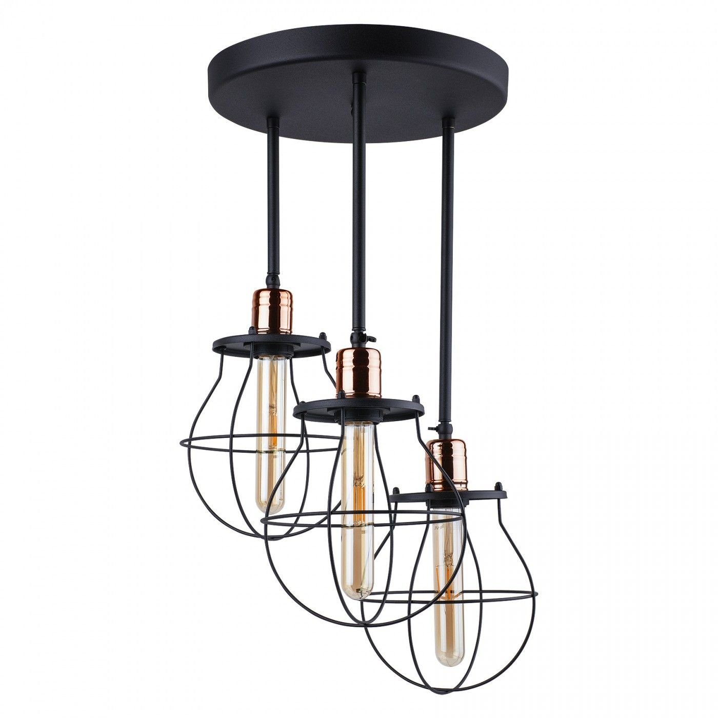 Licht-Erlebnisse Deckenleuchte MANUFACTURE, ohne Leuchtmittel, Deckenlampe Metall 3-flammig E27 Industrial Esstisch