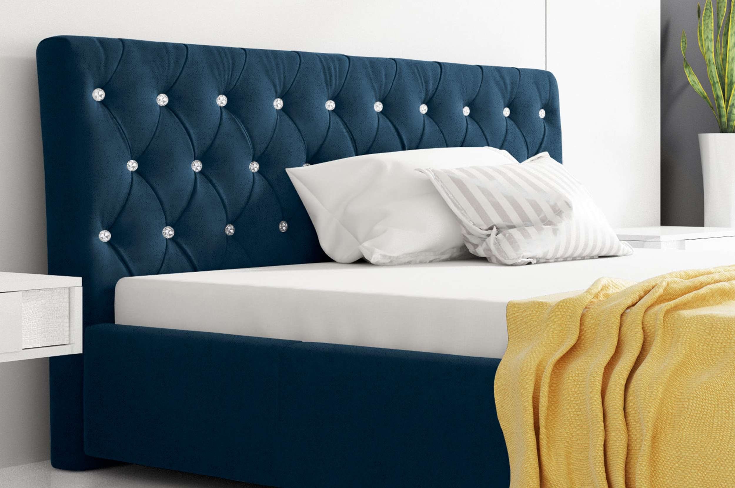 99rooms Polsterbett Kevin (Schlafzimmerbett, Bett), 120/140/160/180/200x200 günstig online kaufen