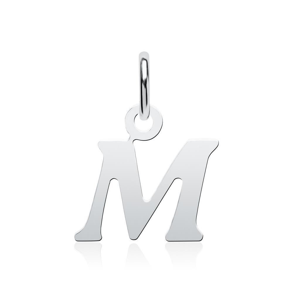 Unique Kettenanhänger Unique Kettenanhänger "M" 925er Silber Buchstabenanhänger SP0904