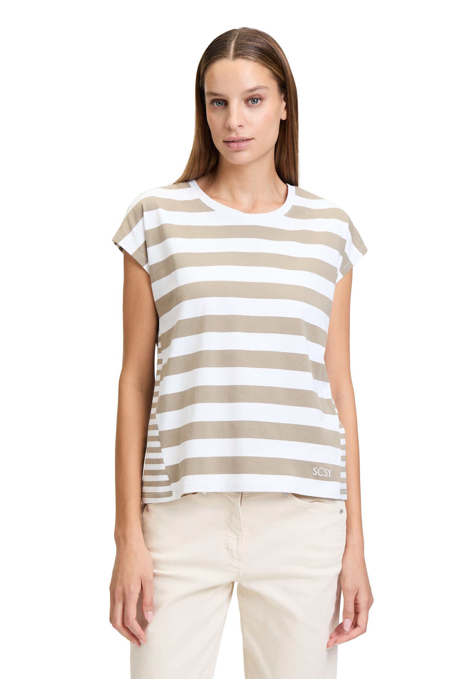 Betty Barclay Kurzarmshirt "Betty Barclay Damen Basic Shirt mit Streifen" 1 günstig online kaufen