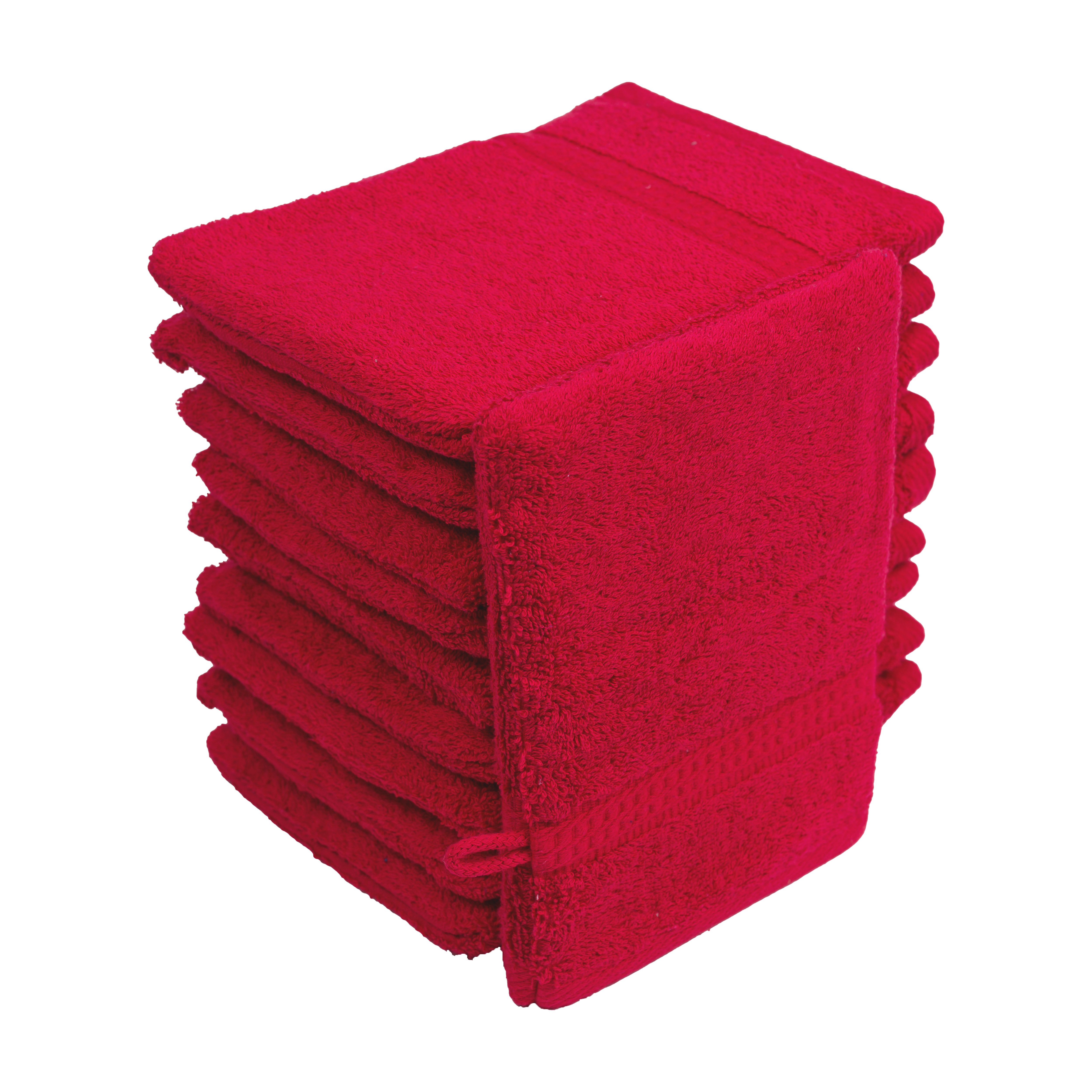 Hometex Premium Textiles Waschhandschuh in Premium Qualität 500 g/m², Feinster Frottier-Stoff 100% Baumwolle, (10er Set), weich, saugfähig, extra schwer & flaus – Bild 4 von 5