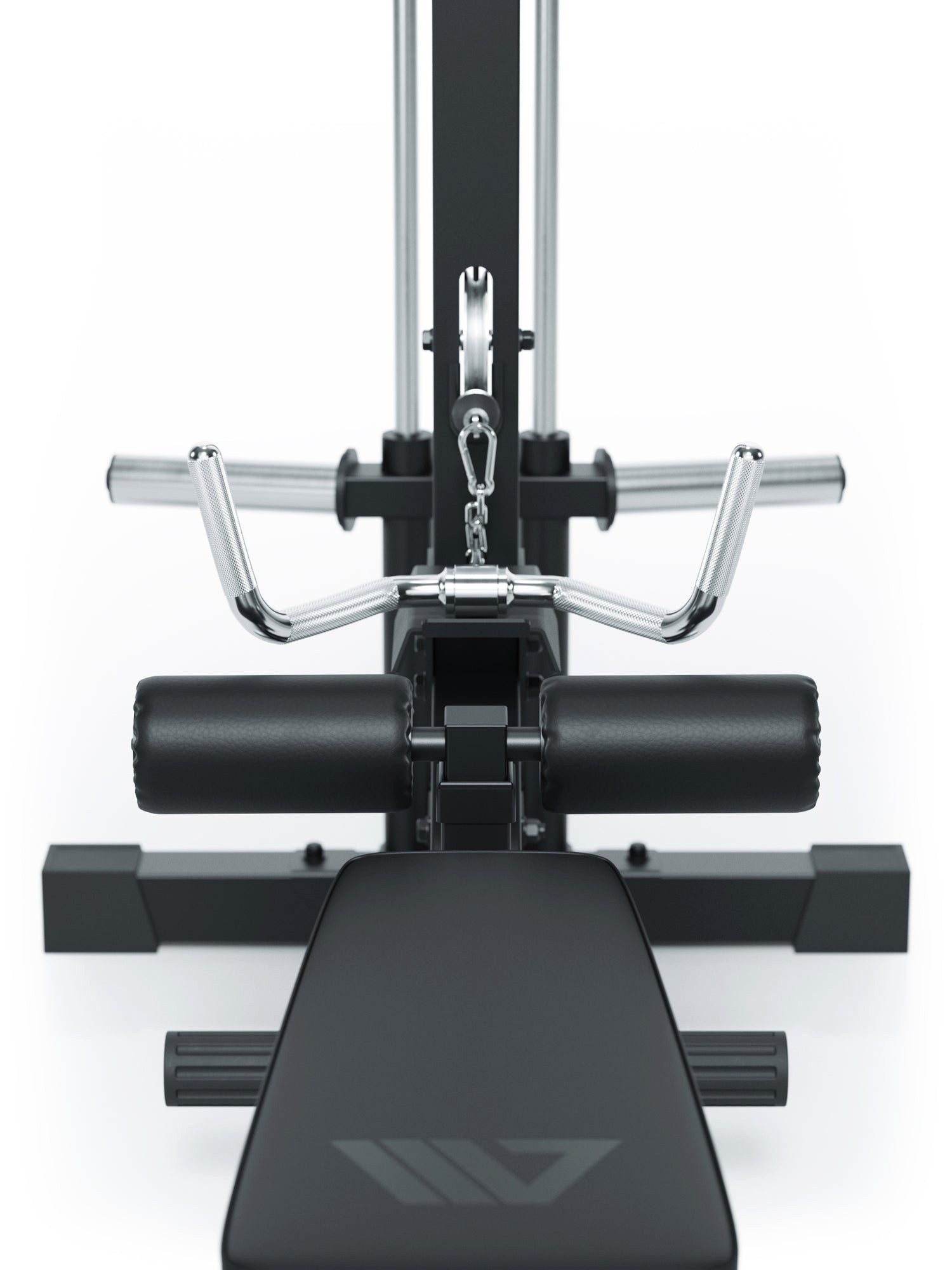 ATLETICA Power Rack Latzug mit Ruder-Station, Plate-Loaded, Studioqualität