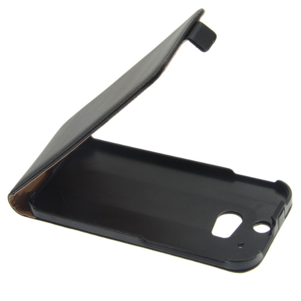 Handytasche Leder Flip Handyhülle für HTC One M8 Schwarz 4250710552856 (Flip Cover)