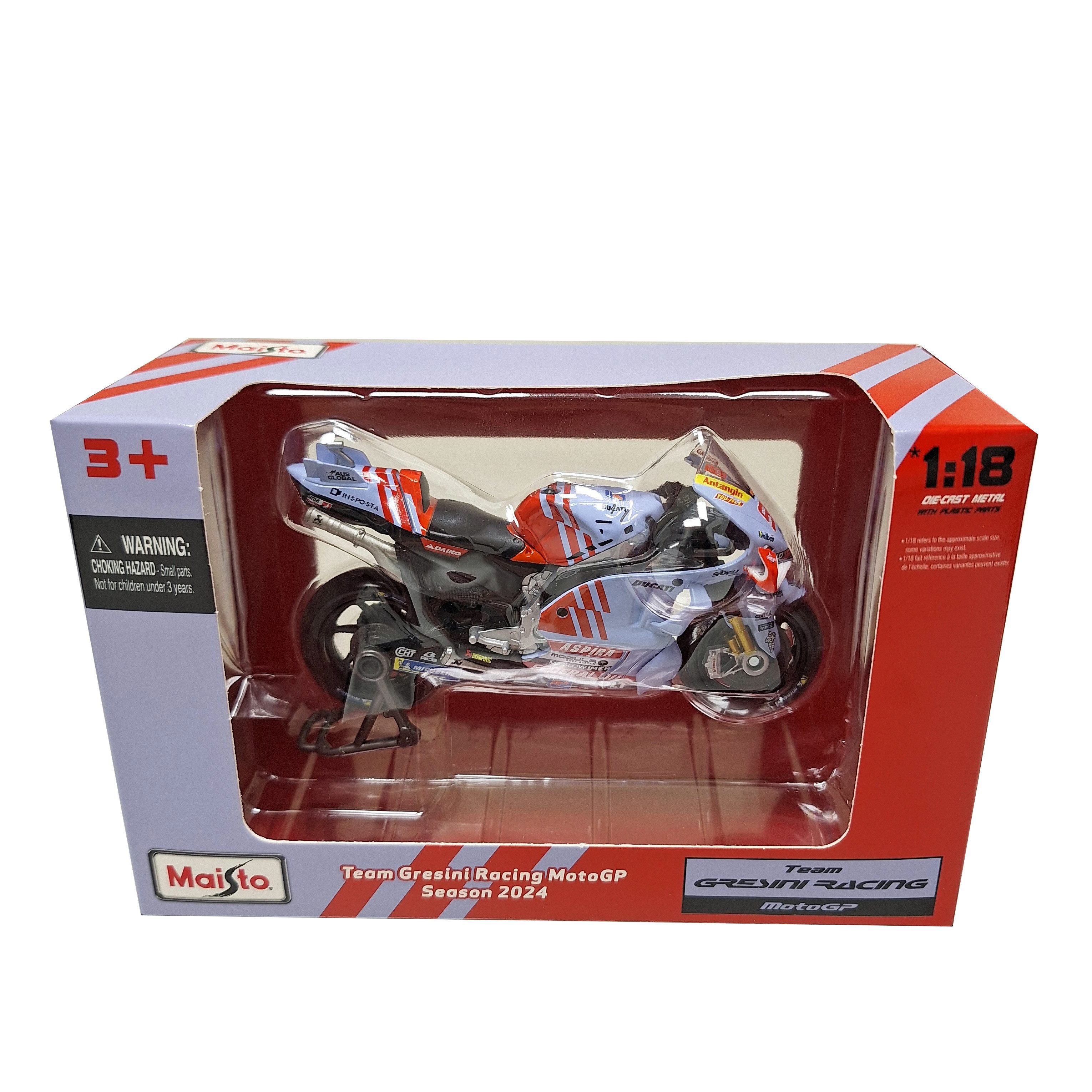 Maisto® Modellmotorrad MotoGP Gresini Racing #93 '24, Maßstab 1:18