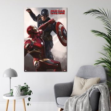 Grupo Erik Poster Captain America Poster Civil War Iron Man & Captain America