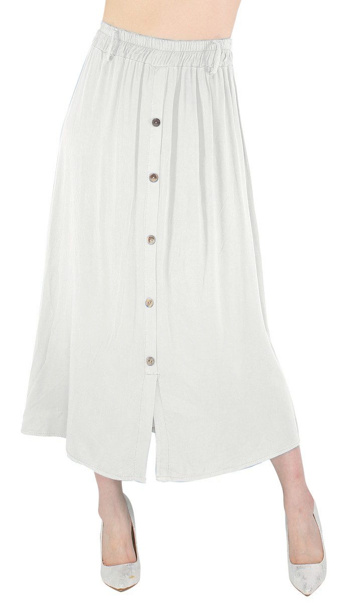 dy_mode Strandrock Damen Sommerrock in Midi-Länge günstig online kaufen